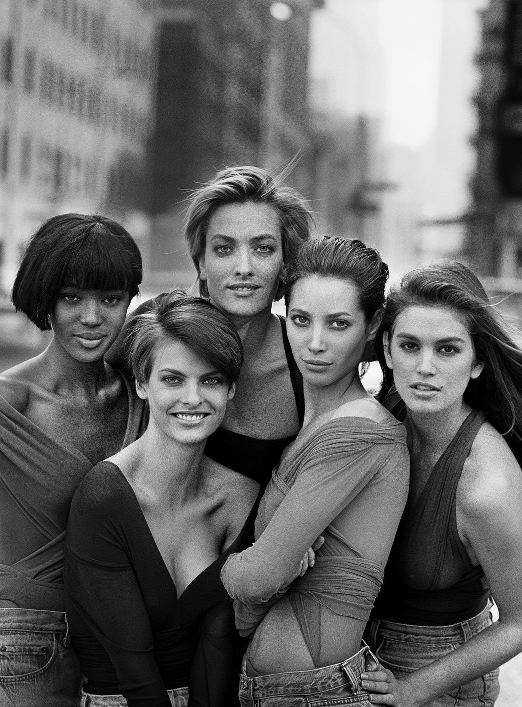 Naomi Campbell, Linda Evangelista, Tatjana Patitz, Christy Turlington & Cindy Crawford, New York, 1990