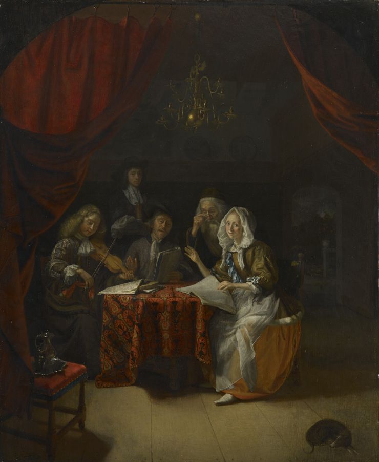 Godfried Schalcken (1643-1706) Un concierto de la familia