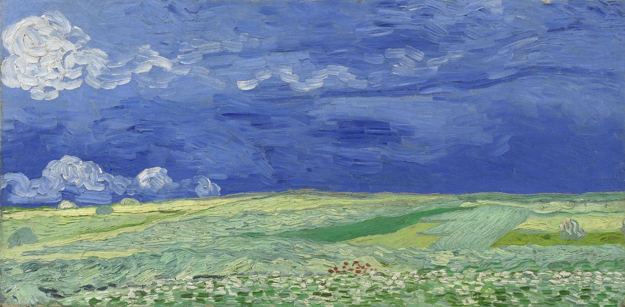 Van Gogh - Campo de trigo debajo de las nubes tormentosas