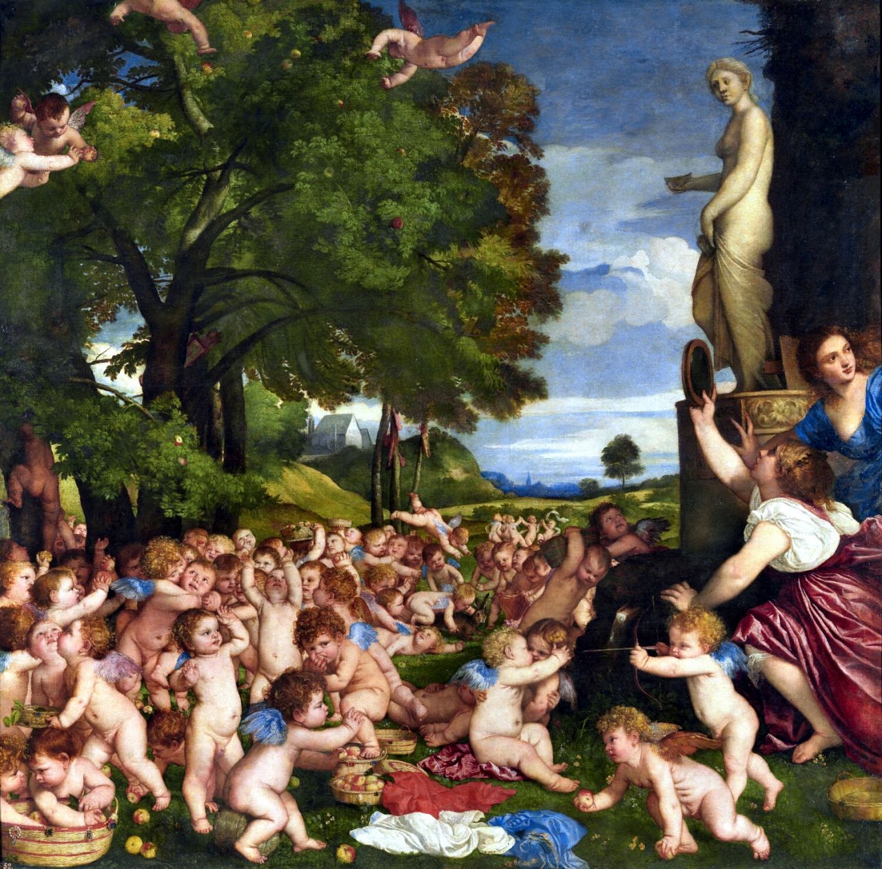 TIRO CON ARCO Ofrenda a Venus, Tiziano