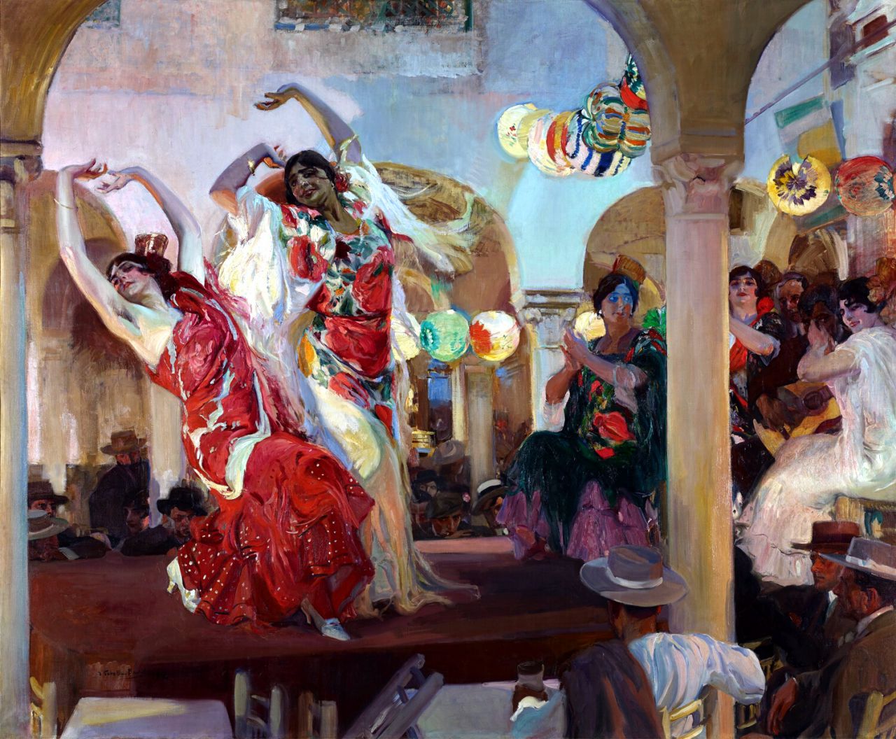 Baile en el café Novedades de Sevilla, 1914