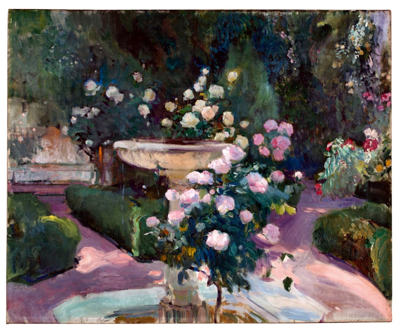 Fuente y rosal de la Casa Sorolla, 1918 o 1919