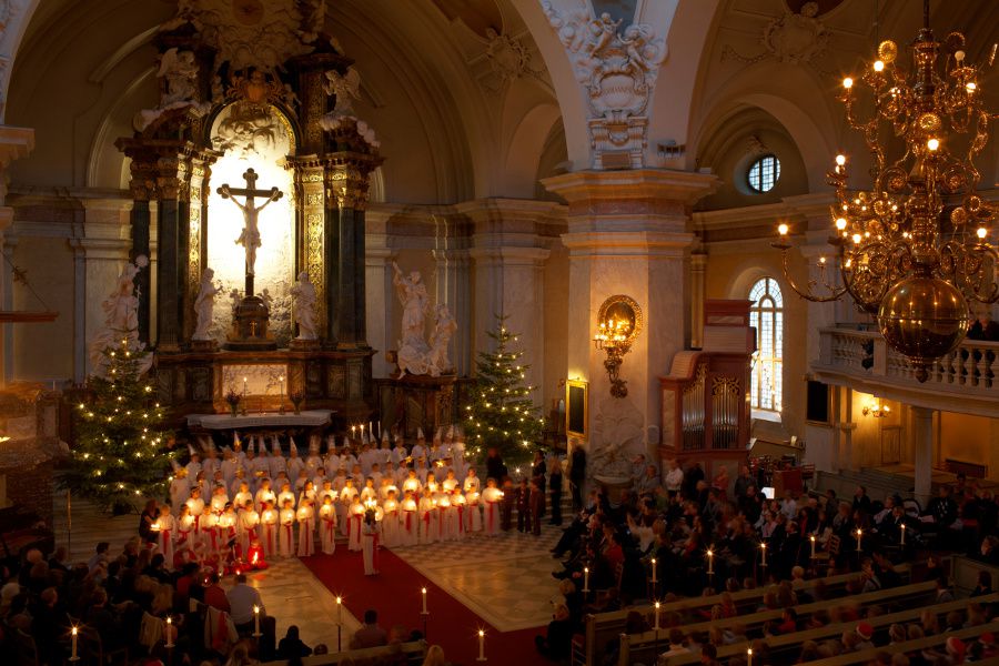  Lucia Celebration Iglesia de Gustav Vasa, Estocolmo