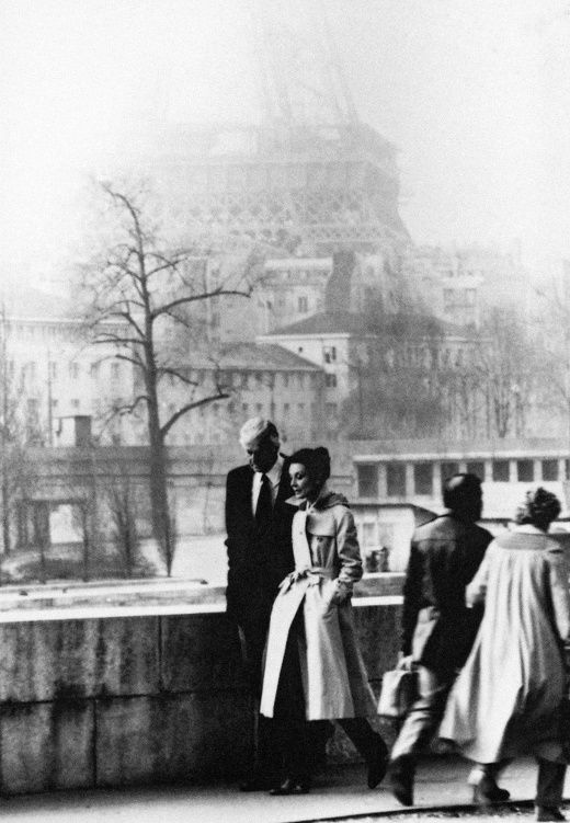 Audrey Hepburn y Hubert de Givenchy en París, 1982