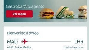 Los clientes de Iberia ya pueden pedir comida a bordo desde su asiento