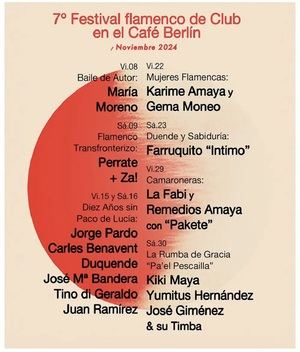 El Café Berlín presenta la 7ª edición del Festival Flamenco de Club