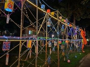 Faroles otoñales en Tainan (Taiwán)