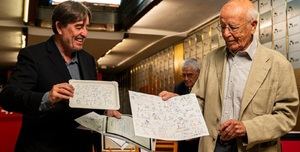 Emilio Lledó homenajea a su maestro de la República con su legado a la Caja de las Letras